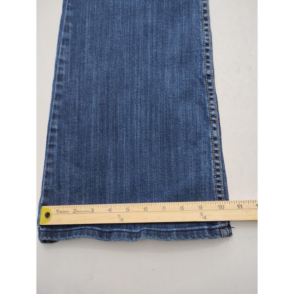 American Eagle AE Hipster Low Rise Boot Vintage Y2K Blue Pants Wide Leg Size 10 - Picture 6 of 16